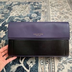 HALSTON HERITAGE  Foldover Clutch Bag